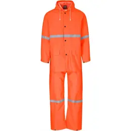 Tornado Rainsuit Polyester PVC Orange Front